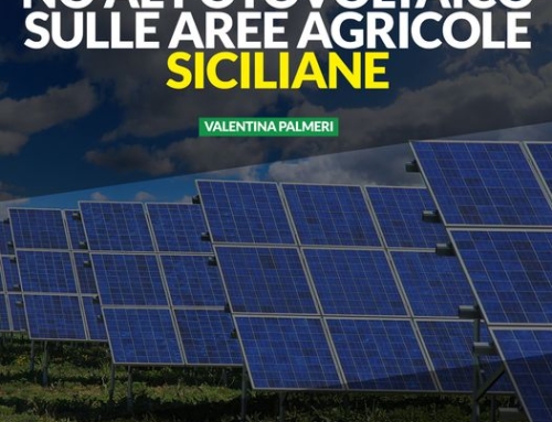 No al Fotovoltaico sulle aree agricole siciliane